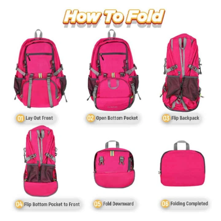 Customize Foldable Hiking Casual Backpack Bag Manufacturer