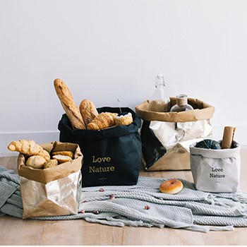 Washable Kraft Paper Storage Bags Washable Kraft Paper Storage Bags