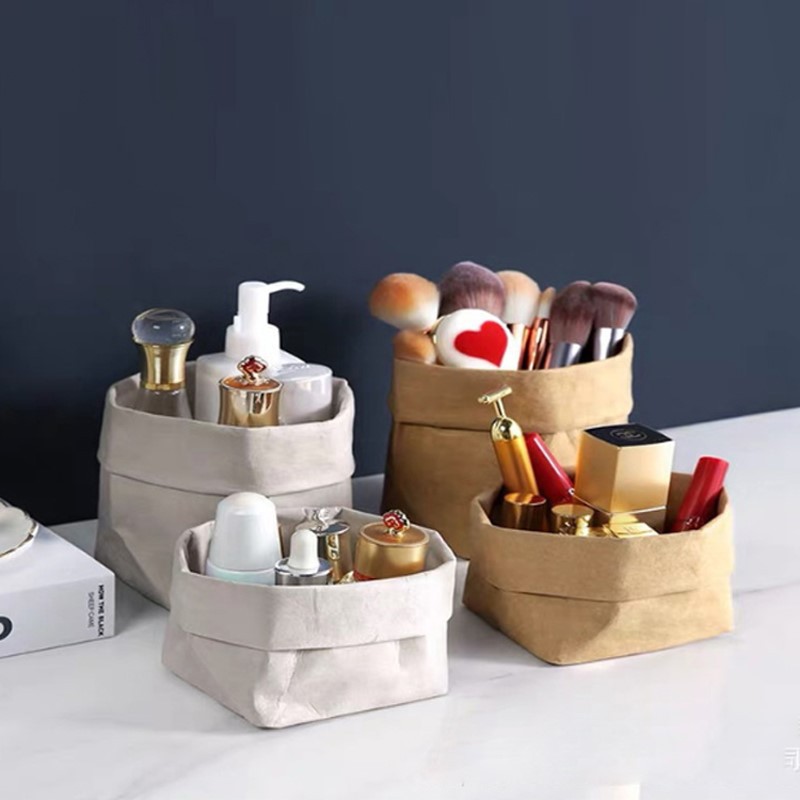 Custom Washable Kraft Paper Storage Bags from Green Field Custom Washable Kraft Paper Storage Bags from Green Field